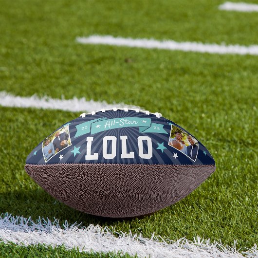 Alle Star Lolo | Aangepaste foto op opa American Football