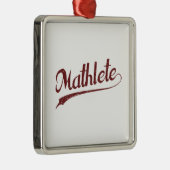 Alle Star Mathlete Wiskunde Athlete Metalen Ornament (Rechts)
