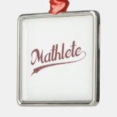 Alle Star Mathlete Wiskunde Athlete Metalen Ornament (Links)