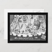 Alle Star Mosquito Repellent Cast Briefkaart (Voorkant / Achterkant)