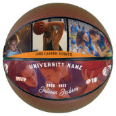 Alle Star MVP Player Collage Athletic Achievement Basketbal (Voorkant)