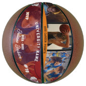 Alle Star MVP Player Collage Athletic Achievement Basketbal (Verticaal)