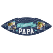 Alle Star Papa's | Aangepaste foto op opa American Football (Paneel)