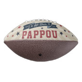 Alle Star Pappou | Aangepaste foto op opa American Football (Gedraaid 270)