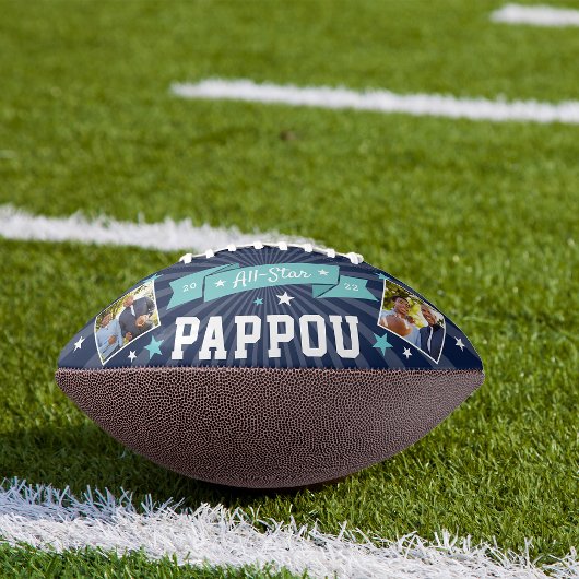 Alle Star Pappou | Aangepaste foto op opa American Football