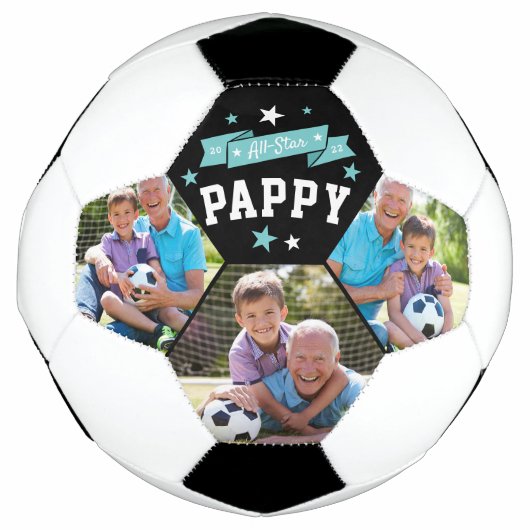 Alle Star Pappy | Aangepaste foto op opa Voetbal (Voorkant)