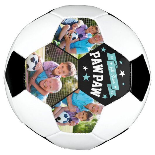 Alle Star Pawpaw | Aangepaste foto op opa Voetbal (Gedraaid)