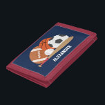 Alle Star-poorten Drievoud Portemonnee<br><div class="desc">Pas dit coole spel sport-themed ontwerp met een naam of een douanebericht aan.</div>