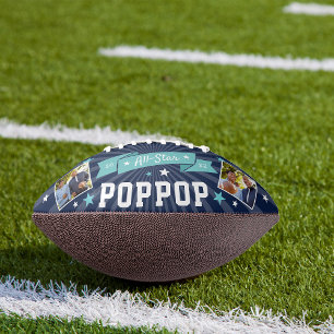 Alle Star Poppop Aangepaste foto op opa American Football