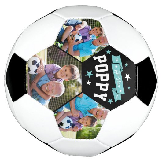 Alle Star Poppy | Aangepaste foto op opa Voetbal (Gedraaid)