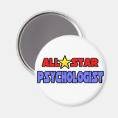 Alle Star Psycholoog Magneet (Voorkant / Achterkant)