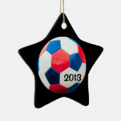 Alle Star Soccer Star Keramisch Ornament (Rechts)
