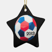 Alle Star Soccer Star Keramisch Ornament (Links)