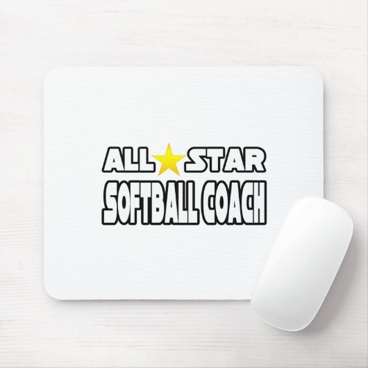 Alle Star Softball Coach Muismat (Met muis)