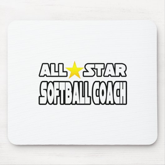 Alle Star Softball Coach Muismat (Voorkant)