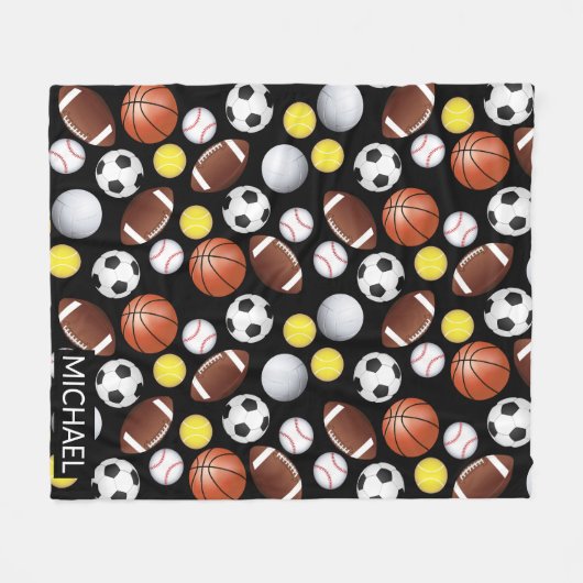Alle Star Sport Fleece Deken (Voorkant (Horizontaal))