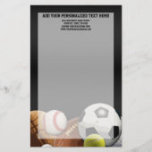 Alle Star Sports Balls met Brick Wall Briefpapier (Voorkant)