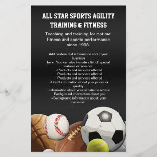 Alle Star Sports Balls met Brick Wall Flyer