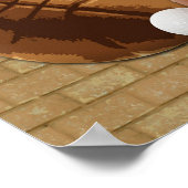 Alle Star Sports Balls met Brick Wall Sign Poster (Hoek)