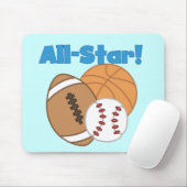 Alle Star Sports Mousepad Muismat (Met muis)