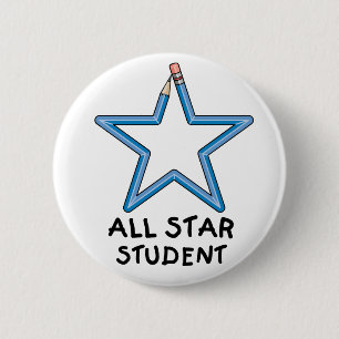 Alle Star Student Button