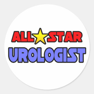 Alle Star Urologist Ronde Sticker