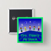 Alle Stars Custom Button Pin (Voorkant /achterkant)