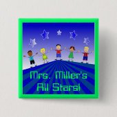 Alle Stars Custom Button Pin (Voorkant)