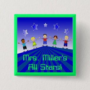 Alle Stars Custom Button Pin