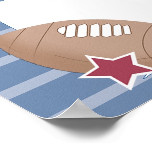 ALLE STARS-poorten op zaterdag of Baby shower bann Poster (Hoek)