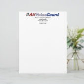 Alle stemmen tellen briefhoofd aanpassen (Staand voorkant)