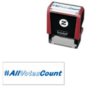 Alle Stemmen tellen Custom Stamp Zelfinktende Stempel (In situ)