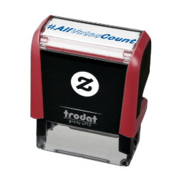 Alle Stemmen tellen Custom Stamp Zelfinktende Stempel