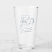 Alle stemmen tellen | Glas | Retro Funny (Achterkant)