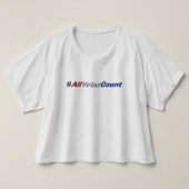 Alle stemmen tellen op T-shirts (Design voorkant)