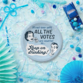 Alle stemmen tellen | Papieren Borden | Retro Funn Papieren Bordje (Feest)