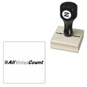 Alle stemmen tellen rubberen stempels (Gestempeld)
