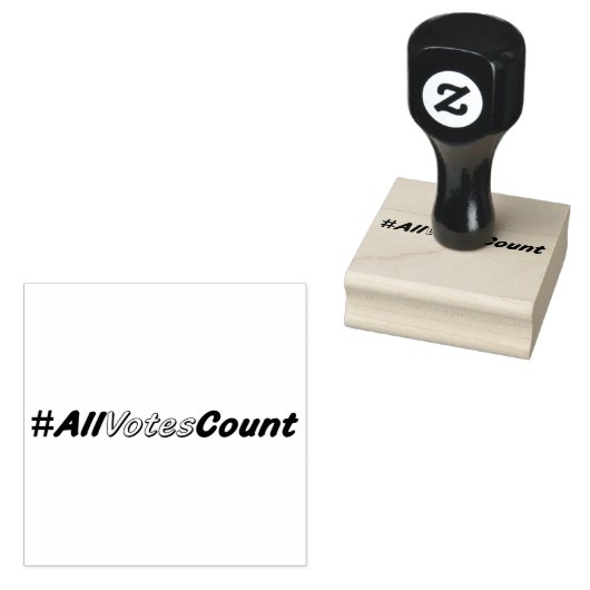 Alle stemmen tellen rubberen stempels (Gestempeld)