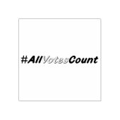 Alle stemmen tellen rubberen stempels (Afrduk)