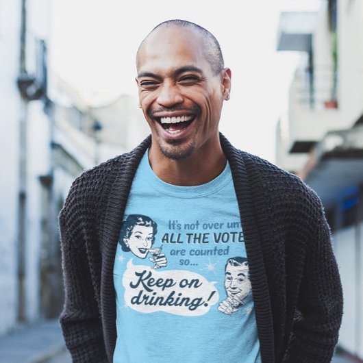 Alle stemmen tellen | SHIRT | Retro Funny