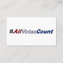 Alle Stemmen tellen Visitekaartjes met Stemtips