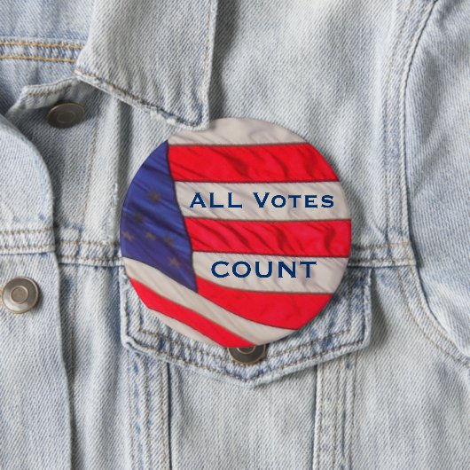 Alle stemmingen tellen Button pinrug (In situ)