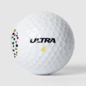 Alle stenen kleurstoffen golfballen (Logo)