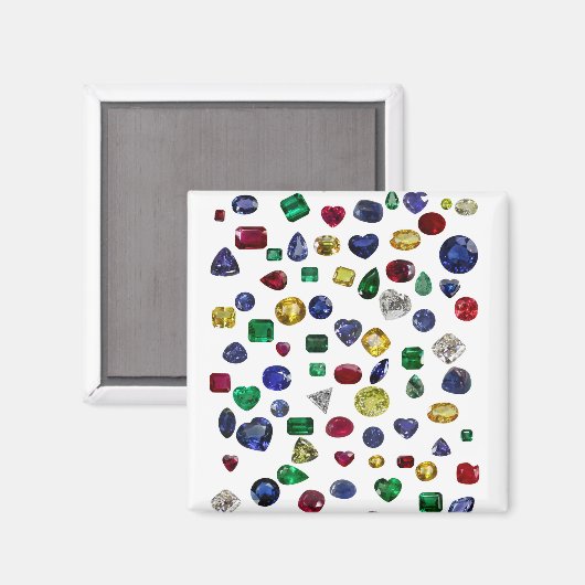 Alle stenen kleurstoffen magneet (Voorkant / Achterkant)