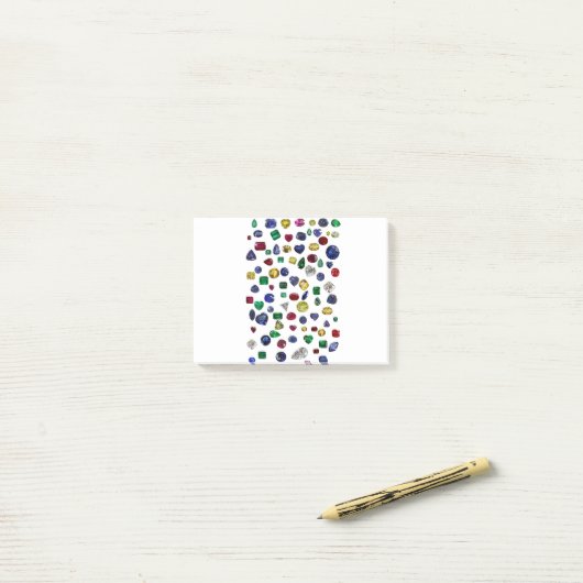 Alle stenen kleurstoffen post-it® notes (Op bureau)