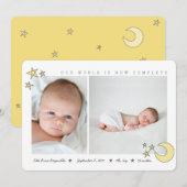 alle sterren in de hemel-sterren geel (Voorkant / Achterkant)