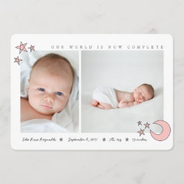 alle sterren in de roze met de blote hemel aankondiging