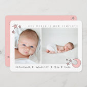 alle sterren in de roze met de blote hemel aankondiging (Voorkant / Achterkant)