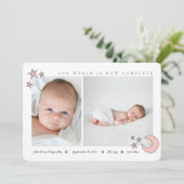 alle sterren in de roze met de blote hemel aankondiging (Staand voorkant)