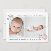 alle sterren in de roze met de blote hemel aankondiging (Voorkant)